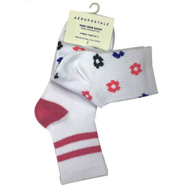 Prix concurrentiel femmes tricoté 2 paquets brodé demi-chaussettes