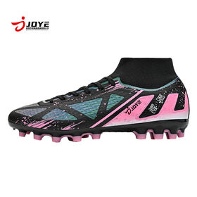 Popular New Spot High-top Football Shoes Men Women Long Nails Broken Nails Artificial Grass Professional Model 3800 TPU Midsole