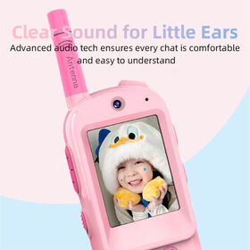 2inch Kids Video Walkie-Talkie 2-Way 1500FT Range Cool Voice Effects for 3 to 12 Years Old for Christmas Birthday