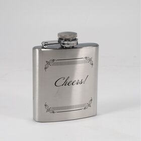 Factory Direct Sales Travel Outdoor Camping Picnic Whiskey Liquor Laser Engraving Blank Hip Flask,Classics Square Hip Flask