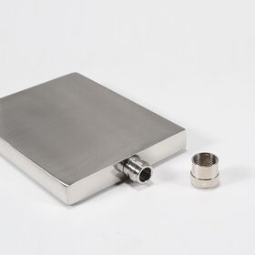 Top Quality Classics Square Hip Flask Whiskey Gifts Pocket Wine Alcohol Outdoor Metal Cube Bottle Rectangle Stainless Steel
