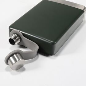 2026 Hot Sell Color-matching design Male Alcohol Whisky Wine Pot Bottle Pocket Portable Stainless Steel Hip Flask