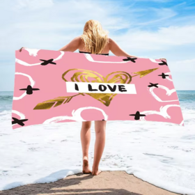 Best-selling Sand Free Quick Dry Beach Towel Colorful Custom Logo Print Absorbent Bath Shower Towels Summer for Swimming Towels