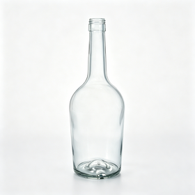 700ml Long Neck Bulge Belly Clear Glass Liquor Bottle for Brandy, Whiskey, Fruit Wine & Distilled Spirits