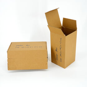 Recycled Kraft Corrugated Mailer Box Handle Embossing Matt/Glossy Lamination Four-Color Printing UV Coating for Candle Packaging