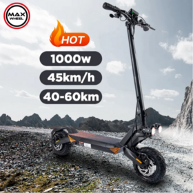EU Warehouse Stock 1000W Off-Road Electric Scooter, 48V Aluminum Alloy Folding Adult E-Scooter T8 Ready to Ship