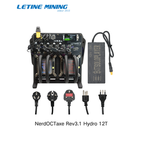 Bitaxe nerdoctaxe REV 3.1 12T Hydro Cooling Open Source Bitcoin Miner Solo Lucky Miner Bitaxe Nerd Asic Miner