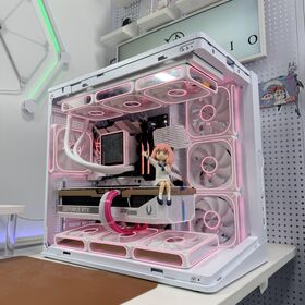 NPC OEM Custom Anime Computer Cases Full Side Tempered Glass M-ATX Mini Mid-Tower PC Case Gaming Computer