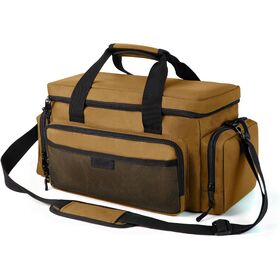 18 Inch Heavy Duty Tool Bag, Waterproof Oxford Fabric Tool Tote with Hard Bottom, Multiple Pockets Wide Mouth Tool Organizer