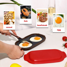 Food Grade Silicone Microwave Egg Sandwich Maker Pan