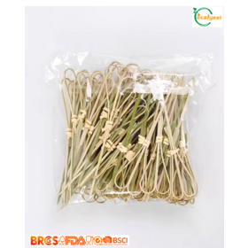 Choix en bambou en forme de coeur jetables biodégradables de FSC, brochettes de cocktail de fruit