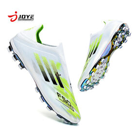 Chaussures de football professionnelles pour étudiants masculins et féminins, entraînement sportif extérieur, avec crampons courts et semelle électrodéposée