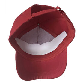 Newly style Ladies 100% polyester heavy twill sports cap Red