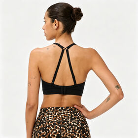 Brassière de Yoga Réglable à Soutien Moyen - Séchage Rapide, Respirante et Évacuant la Transpiration pour Entraînement en Salle de Sport