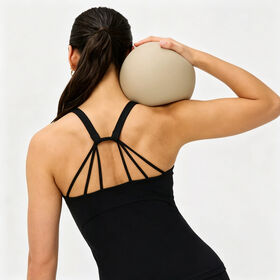 Débardeur Personnalisé OEM ODM pour Femmes avec Rembourrage, Vêtement de Sport pour Fitness et Course, Débardeur Yoga à Bretelles Dos Nud