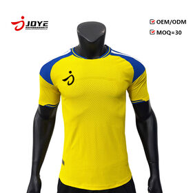 Uniforme officiel de supporter d'équipe de football et short 100% fibre de polyester