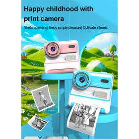 2026 Latest Instant Print Camera 2.4'' IPS 1080P Resolution With 1200mAh Long-lasting Battery