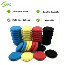 W051 voiture détaillant cire applicateur éponge tampons doux anti-rayures mousse tampons de polissage pour les soins de l'automobile