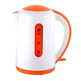 Factory sales 1.7L 360-degree rotation plastic cordless kettle