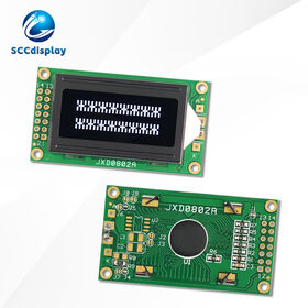 Parallel port Russian Character monochrome LCD display JXD0802A VA White Negative industrial 8X2 dot matrix LCM display module