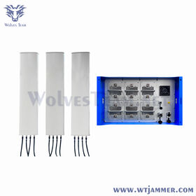 12 Channel 100W IP65 Waterproof Full Band Signal Jammer Block 2g 3G 4G 5g WiFi GPS Outdoor Mobile Signal Blocker