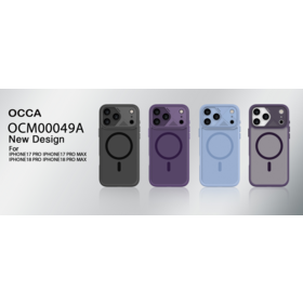 OCCA OCM000049A Matt einfarbig magnetische Anti-Schock-Handyhülle für iPhone 17/18 Pro Serie