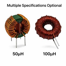 High Current Toroidal Inductor Ferrite Core Power Choke Coil 10uH-100mH EMI Filter Inductor for Switching Power Supply