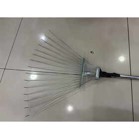 High-quality garden rake, adjustable 15-teeth gardening hand tools