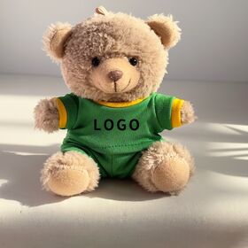 Wholesale Custom Logo Bear Pendant Doll Keychain Teddy Bear Backpack Plush Toy Key Holder for Graduation Gift
