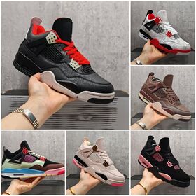 Air 4 4s Men Women Basketball Shoes Pink Thunder Birds of Paradise Multi-Colour White Black Laser BIN 23 Fauna Brown Sports Shoes