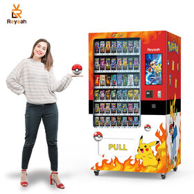 Best Selling Bulk Order Pokemoned Card Vending Machine Game Trading Card Vending Machine with Personal Logo Stickers Customization
