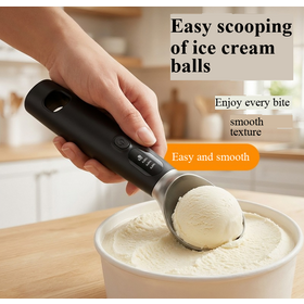 Cuillère à glace chauffante ménagère populaire en gros, cuillère électrique chauffante rechargeable pour la maison