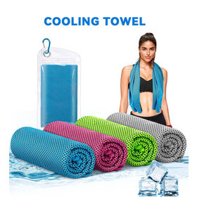 Custom Logo Quick Dry Instant Cooling Gym Towel for Yoga Fitness