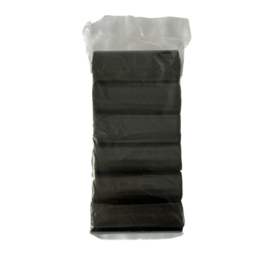 Sacs d'ordures plats noirs de HDPE rebuts de sacs pour l'élimination des déchets-prix direct d'usine