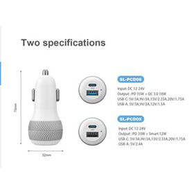 OEM 35W KFZ-Ladegerät Kombi-Set, USB-Schnelllade-Autoadapter für iPhone 13 Pro Max, für MacBook