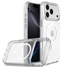 Aktionspreis Kratzfeste Schutzhülle aus TPU und PC für iPhone 17 Serie mit Magsafe und Metallknopf