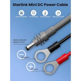 2025 Neues Starlink Mini 18AWG DC Stromkabel zu Ringklemme Batterieladegerät für Starlink Mini