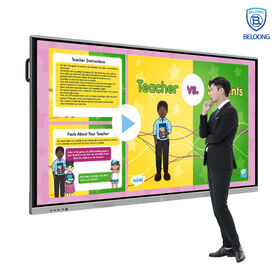 Interaktives Whiteboard mit hoher Rückenlehne 75"/85"/98"/110" mit intelligenter Konnektivität, perfekt für Besprechungen, Klassenzimmer und Präsentationen