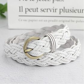 Newly style Best-selling Custom Cheap Price braided genuine leather Women's Belt Leather Belts For Ladies