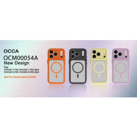 OCCA OCM000054A Macaron Farbblock Matt Magnetische Handyhülle für iPhone 17/18 Pro Serie