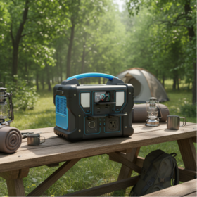 Fabricant oem sauvegarde mobile 499.5wh haute capacité camping maison dc ac générateur solaire 500w portable au lithium ion power station