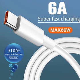 OEM 1m Schnelllade-USB-C-Kabel für Android 2.0 Typ-C für Smartphones, 6A Braid Datenkabel, Kamera, Computer, Kopfhörer