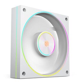 مروحة هيكل كمبيوتر Tai Chi Cooling Soft-Glow Halo ARGB 120mm، مروحة صندوق ARGB بشفرات أمامية/عكسية، محمل ديناميكي مائع