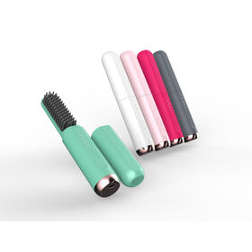 Leichte elektrische Haarglättungsbürste für Zuhause und Reisen, Anti-Frizz-Heißkamm, tragbar, Mini