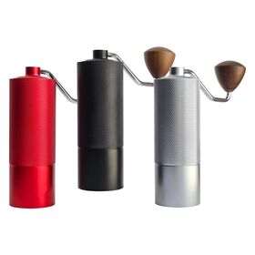 Flash Sale Five-Star Durable Stainless Steel Hand-Cranked Coffee Grinder Tool for Home Coffee Brewing-Gray