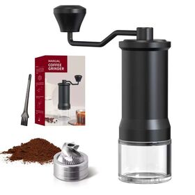 Customized Logo Manual Rotary Grinder Coffee Bean Grinding Free Control of Powder Coarseness