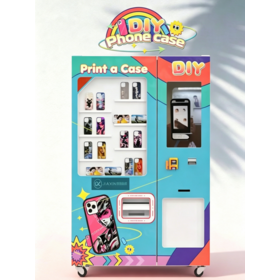 24/7 Self-Service DIY Custom Phone Case Vending Machine: On-Demand Printing Kiosk with Touch Screen, Multiple Models & Inventory