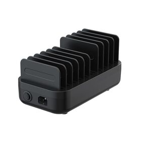 محطة شحن سريع ذكية PD USB C متعددة المنافذ 10، كهربائية مخصصة، محمولة، مكتبية، لمطعم عام، للهواتف المحمولة والأجهزة اللوحية المتعددة