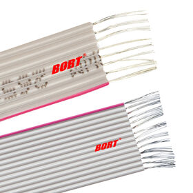 Vente chaude UL2651 28AWG 30AWG PVC Flexible Fil Électrique Câble Étamé Câble Ruban Plat En Cuivre