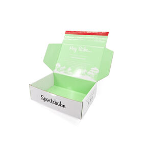 Écologique En Carton Ondulé Mailer Boîte avec Finition Mat Impression Offset pour Oblong Cadeau
